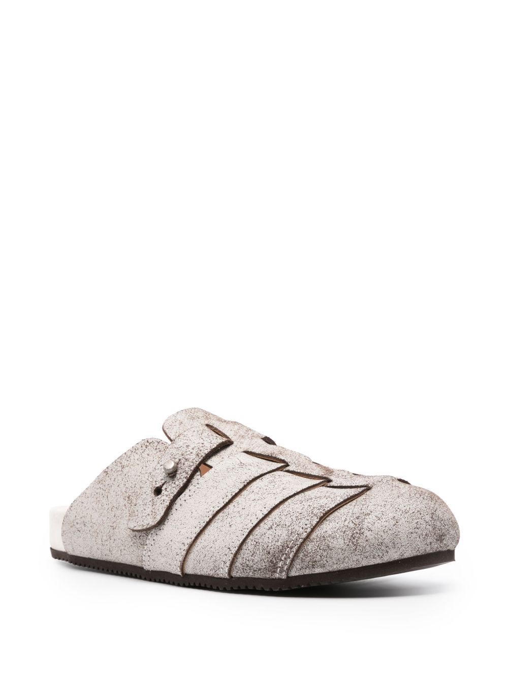 Buttero Round Toe Calf leather slippers