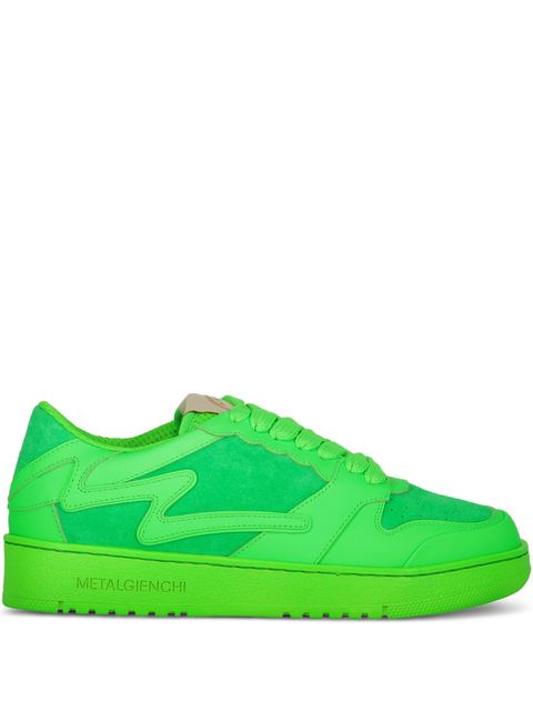 Metal Gienchi neon leather low-top