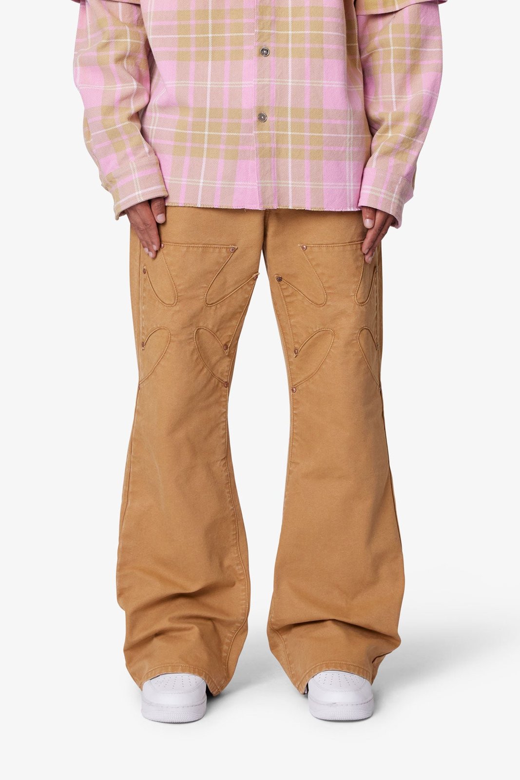 Mnml Iron Cross Baggy Flare Jeans