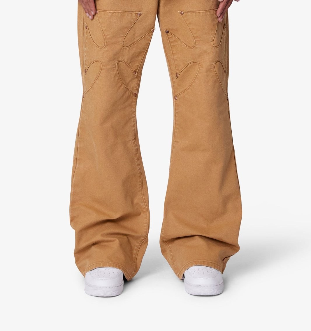 Mnml Iron Cross Baggy Flare Jeans